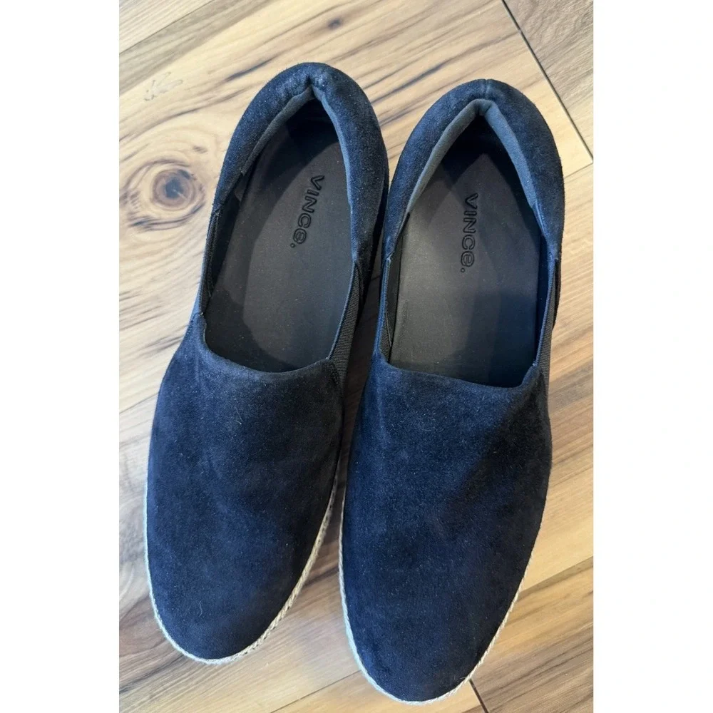 Vince black suede